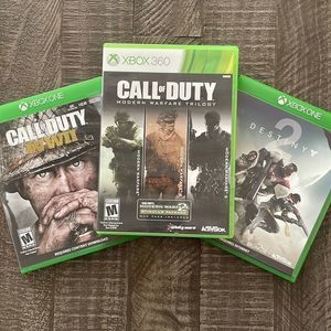 Xbox Bundle Call Of Duty WWII , Call Of Duty Trilogy & Destiny 2